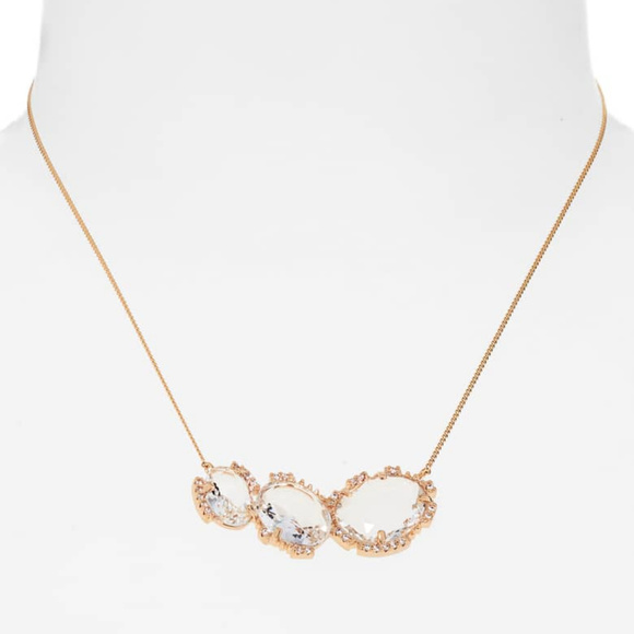 SEREFINA 14k Gold Plated Cubic Zirconia Necklace - Picture 4 of 8